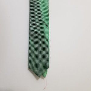 Luxurious handmade green Stafford men's silk tie